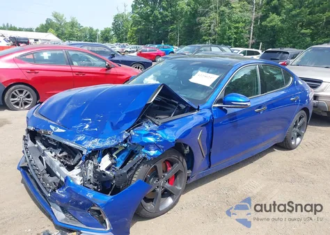 2019 Genesis G70 3.3T Advanced from USA, damaged, VIN KMTG34LE1KU040136